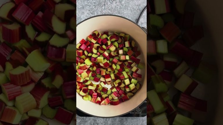 Easy Rhubarb Jam #Shorts