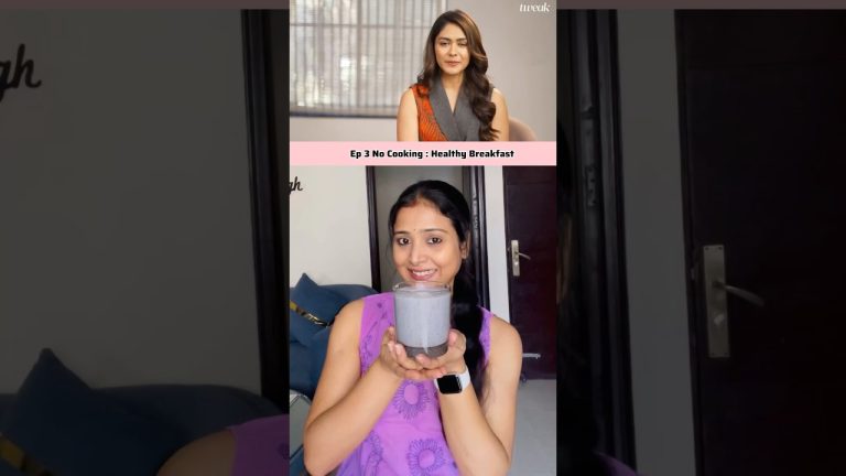 Mrunal thakur’s smoothie – No Cooking : Healthy Breakfast Ep 3 #healthybreakfast #glowingskin