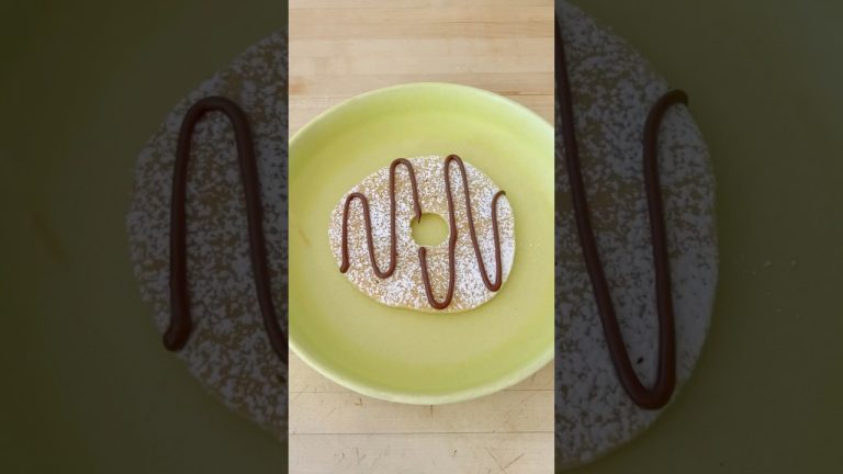 How to: DONUT pancake 🍩#shorts #recipe #asmrfood