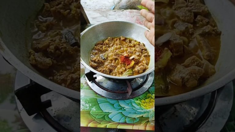 গরুর মাংসের স্পেশাল রেসিপি। #village #cooking #beef #recipe #shorts