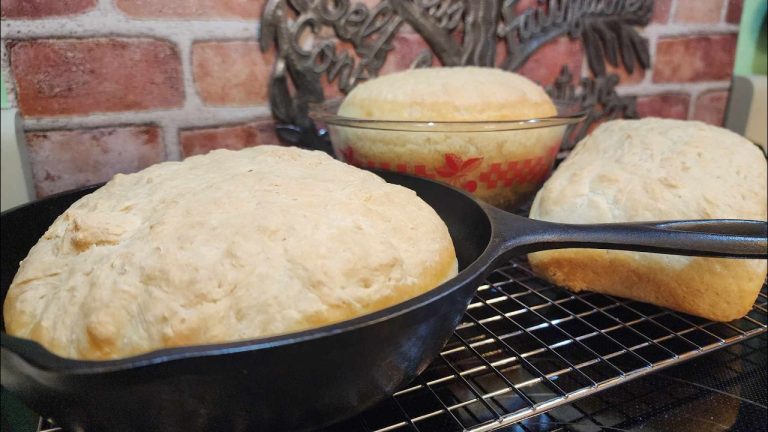Peasant Bread – Basic Yeast Bread – No Kneed – 4 Ingredients – $1 a Loaf – The Hillbilly Kitchen
