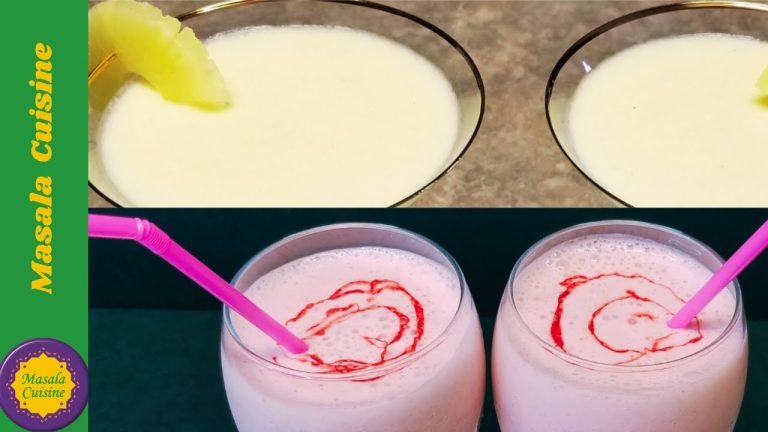 Pina Colada Recipe | Strawberry Banana Smoothie Recipe | Breakfast Smoothie By Masala Cuisine
