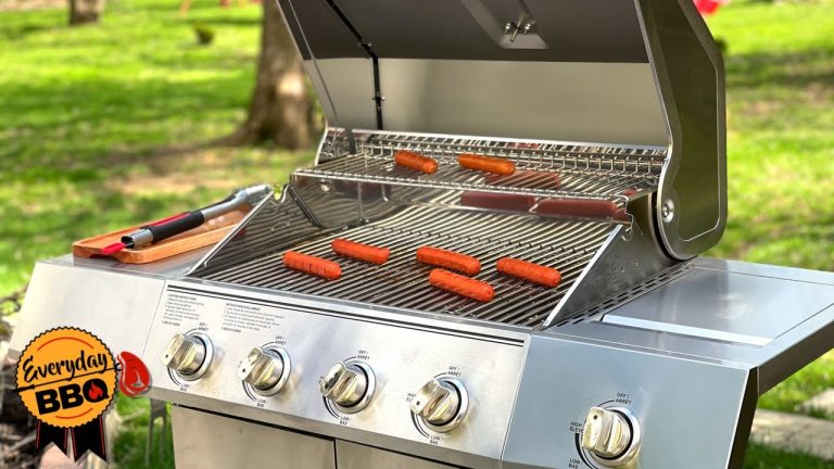 Grill Review – Expert Grill 4 Burner with Side Burner Propane Gas Grill in Stainless Steel