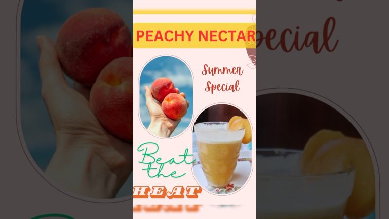 Special Summer Drink | Healthy Peach Nectar | Peach Juice Recipe | Beat the Heat | آڑو کا جوس