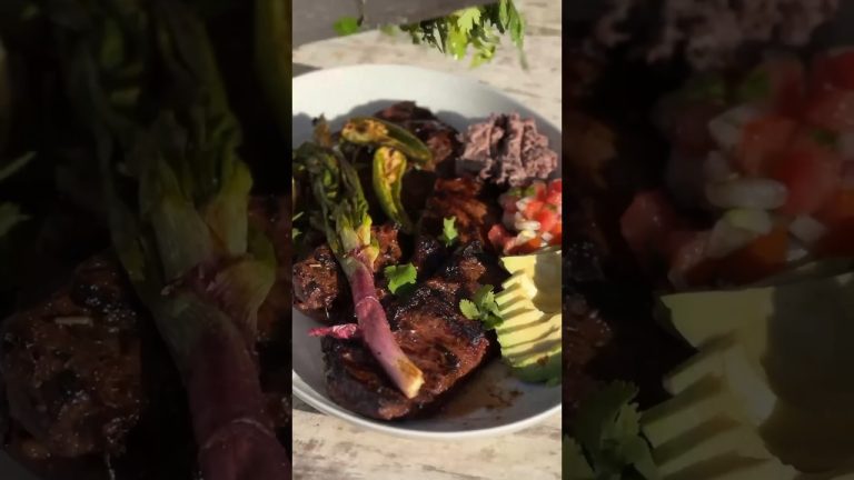 The traditional Mexican carne asada with Argentine beef 🤤 #food #recipe #argentinebeef #carneasada