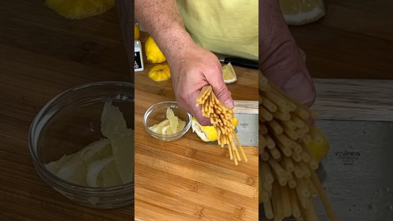 Bucatini is used for carbonara and Amatraciana perfect for this creamy lemon #pasta #recipe