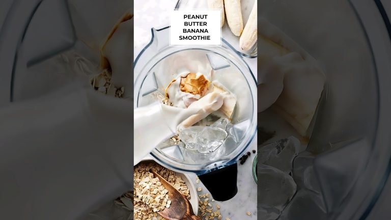 Peanut Butter Banana Smoothie | A healthy Treat