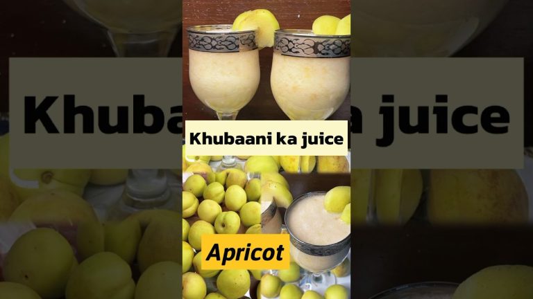 Viral Apricot Juice | Khubani Juice | Refreshing & Cool | Homemade Drink for Summers  #apricots