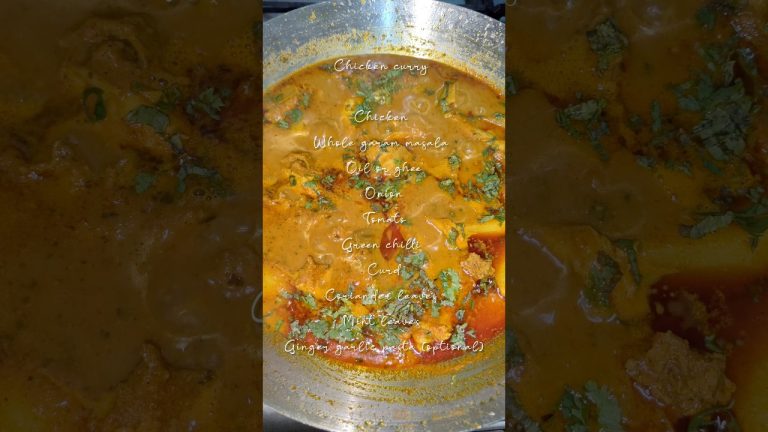 chicken curry recipe😋 quick chicken gravy🤤 jhatpat curry #ytshorts #shorts #trending #viral