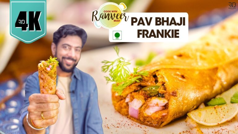 Pav Bhaji Frankie | पाव भाजी फ़्रैंकि घर पर | Mumbai kathi roll recipe | Veg Frankie | Chef Ranveer