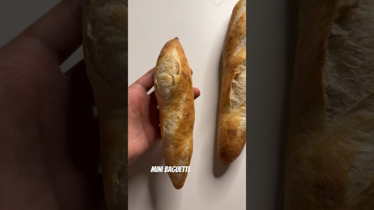 Mini cute sourdough baguette #shorts