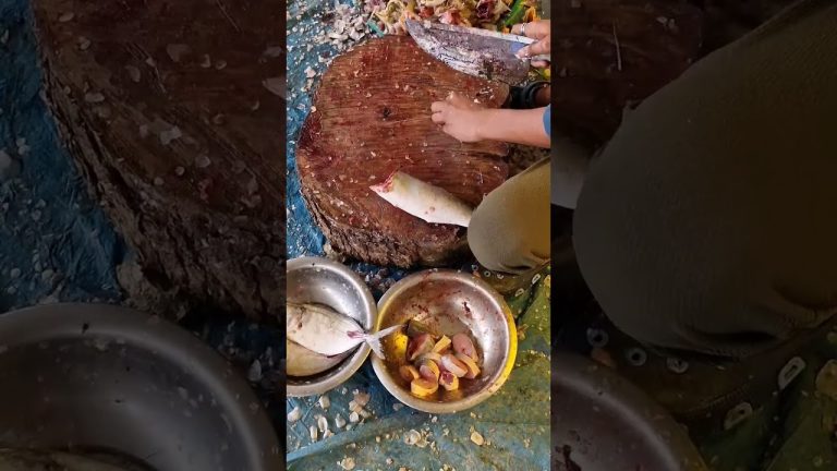 Salmon Fish Cutting🐟😱 #fish #crabrecipes #fishcutting #seafoodrecipes #salmon #seafood #food #crab