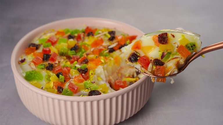 Bread Dry Fruit Dessert Pudding | Easy No Bake Dessert Recipe | Yummy