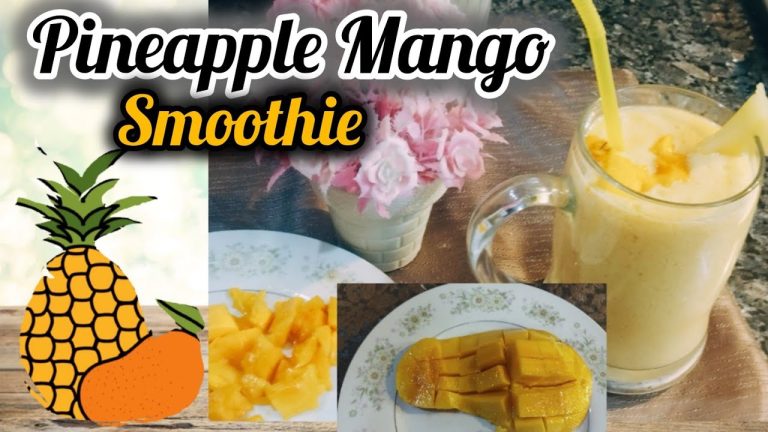 Tropical Pineapple Mango Smoothie | Refreshing Summer's Sips