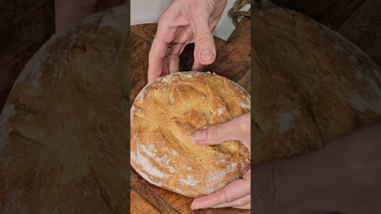 Crusty Bread – Easy recipe! Full Video in a link!!