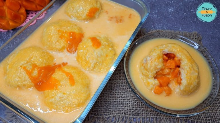 Mango Bread Custard Dessert |  Easy Mango Dessert Recipe | 10 minutes mango dessert |Mango Recipies