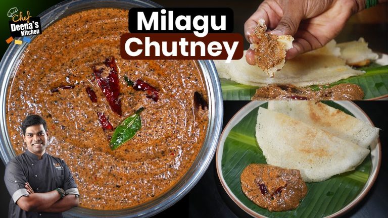 சுட சுட தோசை, காரா சாரமா ஒரு சட்னி! | Milagu Chutney Recipe | CDK 1631 |Chef Deena's Kitchen