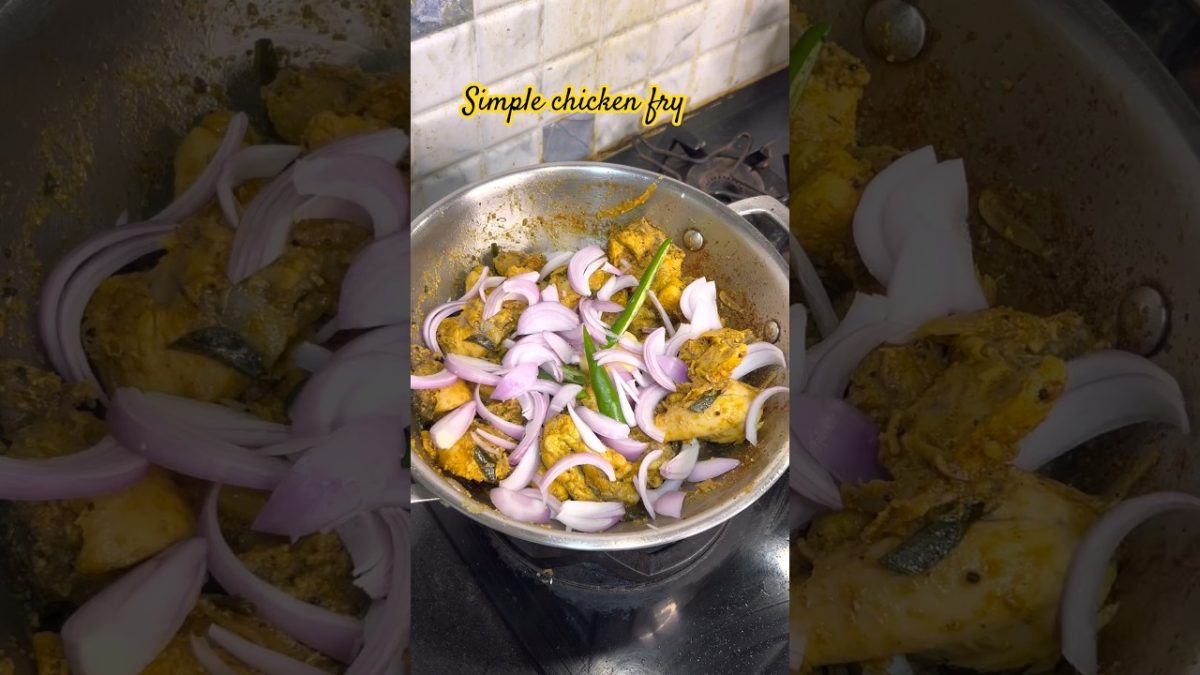 😂 నచ్చకపోతె try చేయకండి simple chicken fry #subscribe #chicken #subscribe #food #trending #ytshorts