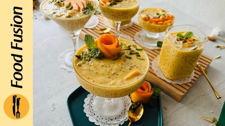 Mango Sago Pudding Recipe By Food Fusion