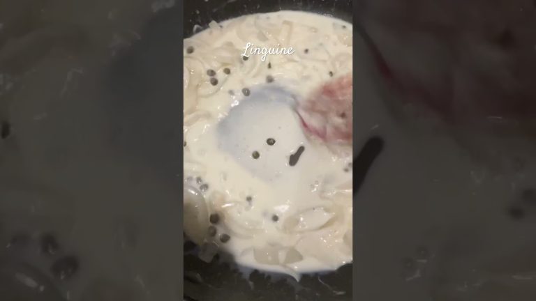 Linguine #pasta #shrimp #onion #butter #milk #caper #whitewine #lifestyle #cooking