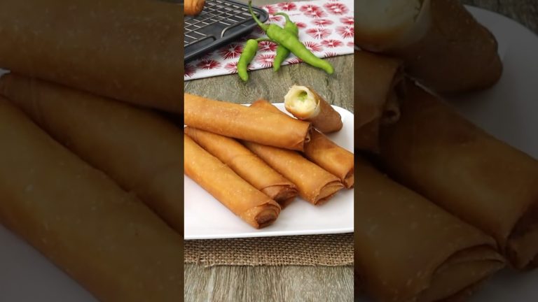 Crispy Spring Roll Cheese Sticks #shorts