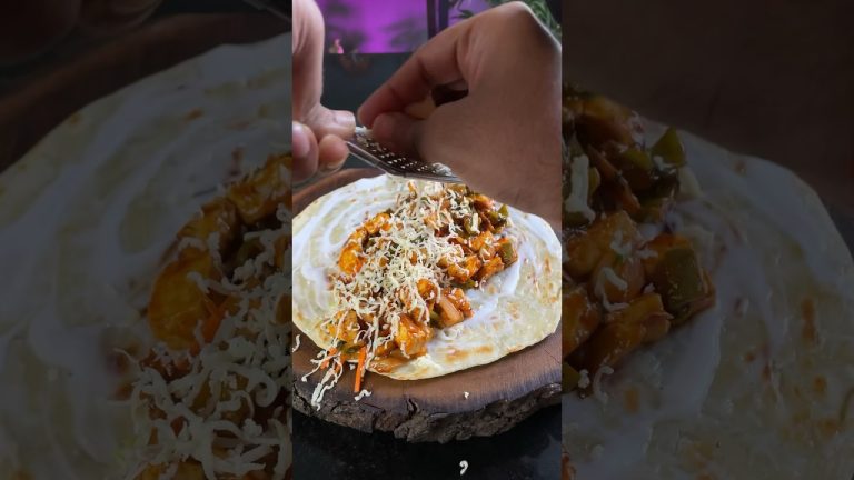 Chilli Paneer Roll For Snacks #chillipaneer #roll #chefshrey