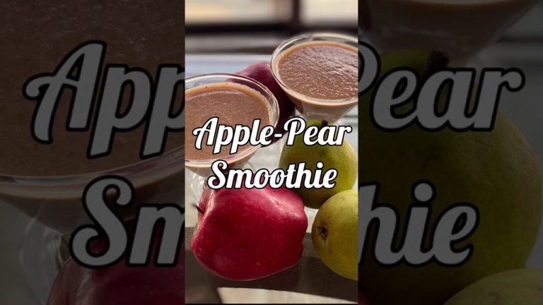 Apple Pear Smoothie 🍎 🍐 l Healthy Drinks l Smoothies