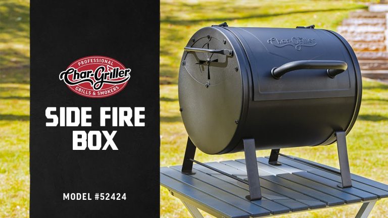 Char-Griller® Portable Charcoal Grill/Side Fire Box