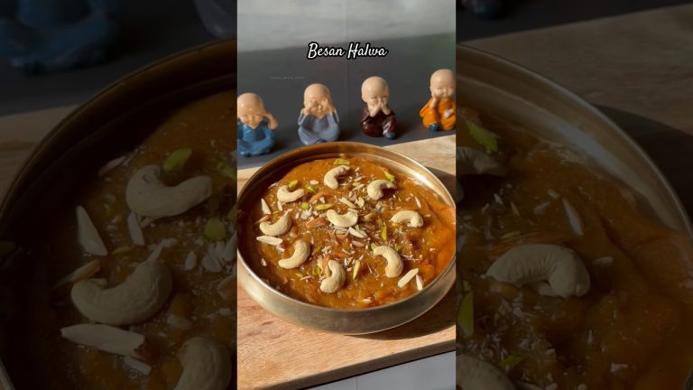 Recipe of Besan Halwa #shorts #dessert #halwa #viral