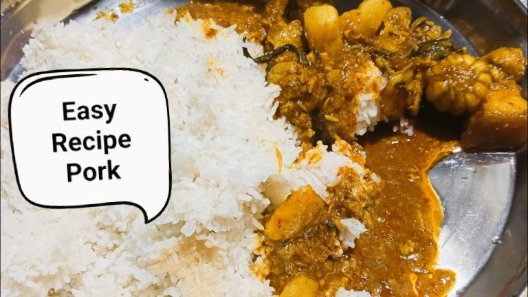 Authentic Pork Curry Recipe | Manipuri Style | Oil-Free Cooking