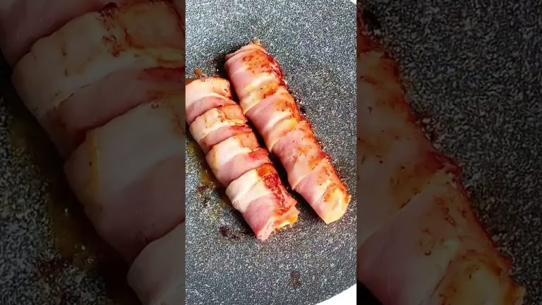 Easy Recipe For Korean Kimchi Bacon Rolls | Learn To Make It Here! #easyrecipe #koreanfood #kimchi