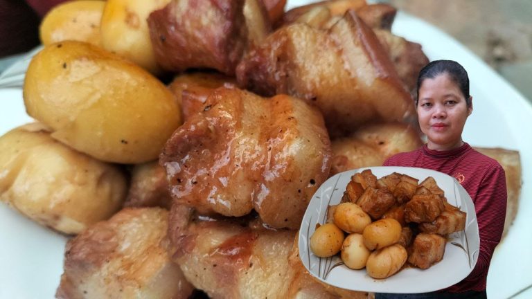 Cooking pork belly with duck eggs recipe –  Simple cooking channel