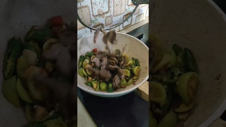 ASLI INI ENAK BANGET…. SEPIRING? PASTI KURANG….. OSENG DAGING CABE IJO