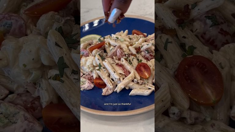 Lobster Roll Pasta Salad 🦞#seafood #seafoodrecipes #pastasalad #summerrecipes