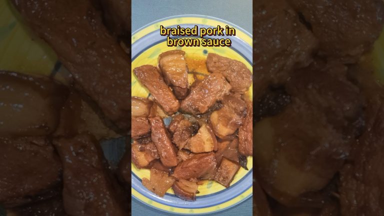 How to cook braised pork in brown sauce? #cooking#food #recipe #chinesecuisine #viral #foryou #fyp