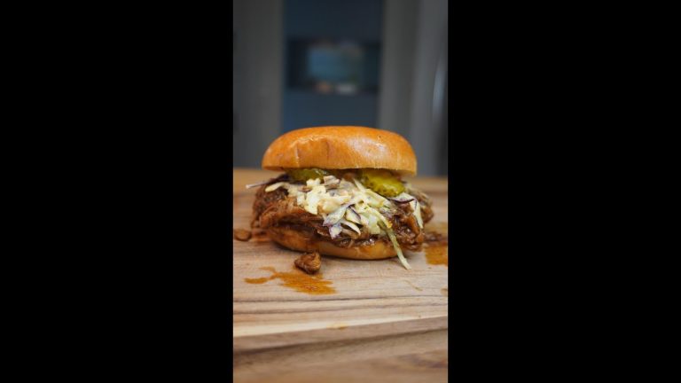 Pulled BBQ Jerk Mushroom Sandwich