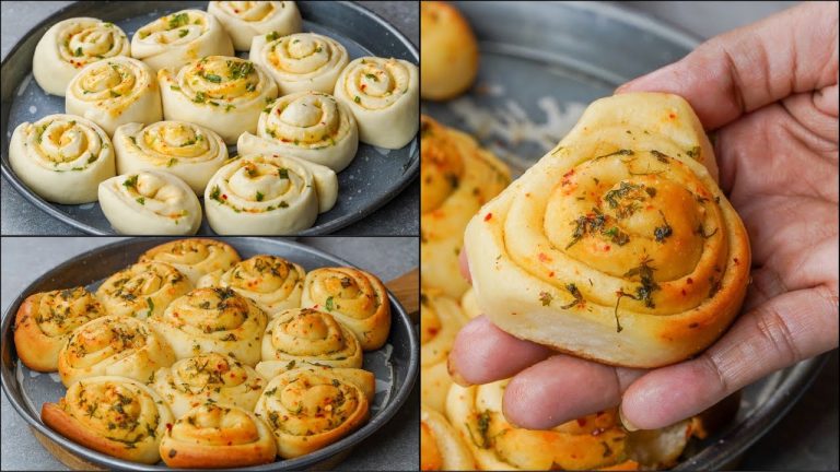 Homemade Eggless Garlic Bun Recipe | Garlic Bread Recipe | Butter Garlic Bread | Easy Garlic Bread