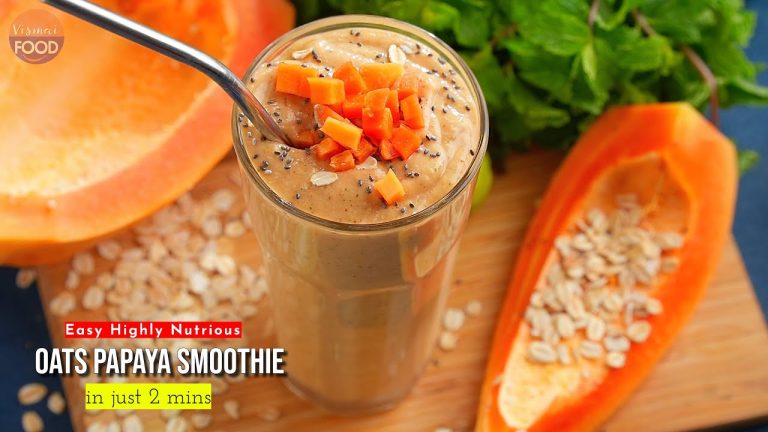 నెల రోజుల్లో చర్మం మిల మిల మెరిసిపోయేలా చేసే ఓట్స్ బొప్పాయి స్మూతీ | Skin Glowing Smoothie Recipe