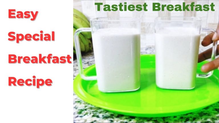 HOW TO MAKE DELICIOUS AND SIMPLE BREAKFAST | BANANA SMOOTHIE RECIPES