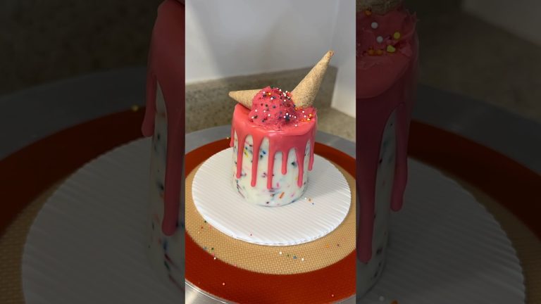 Melted Ice Cream Mini Cake #cake #shorts