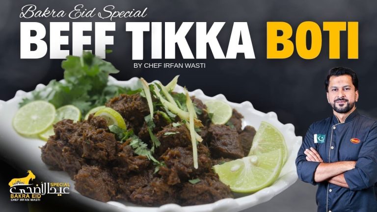 Beef Tikka Boti Recipe | Eid Special Beef BBQ Restaurant Style (Soft and Juicy) @chefirfanwasti