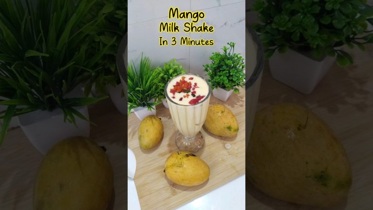 How to make Mango Shake #mango #mangorecipe #shorts #milkshake #recipe #smoothie