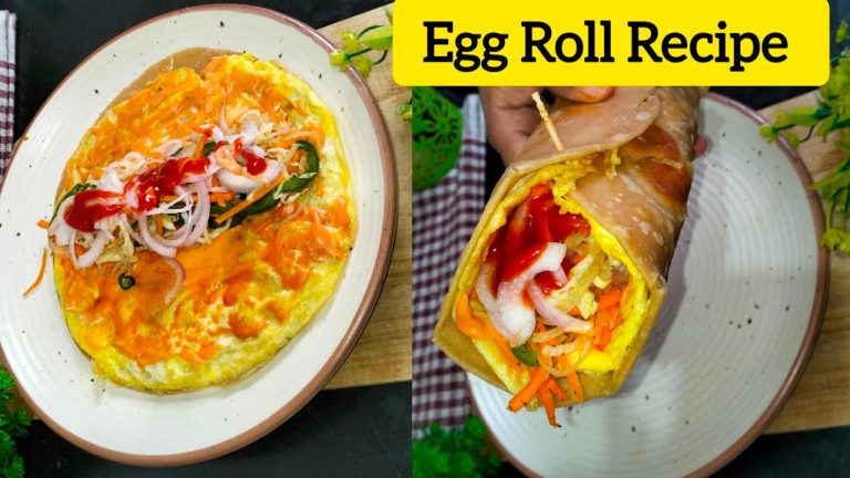 Street Style Egg Roll Recipe  #eggroll #eggrollrecipe #streetfood