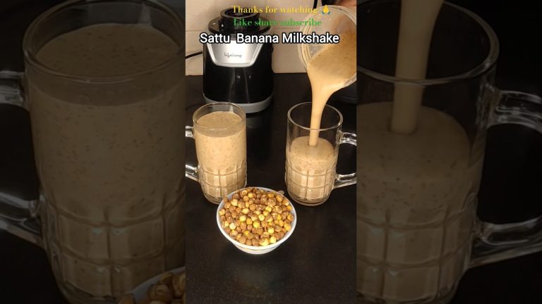 sattu High protein milkshake recipe |#shorts #protein#milkshake #high protein healthy smoothie