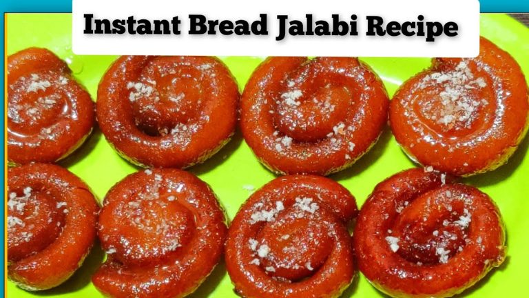 Instant Sweet Bread Jalebi Recipe | Unique Bread Sweet Recipes