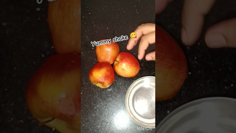 itna testi recipe ekadam healthy | TRAI karo jaldi jaldi | 😋👌#appleshake #shorts #youtubeshorts