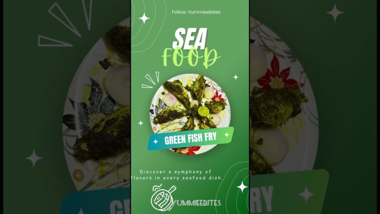 How to prepare Delicious Green Fish Fry #seafood #yummieebites