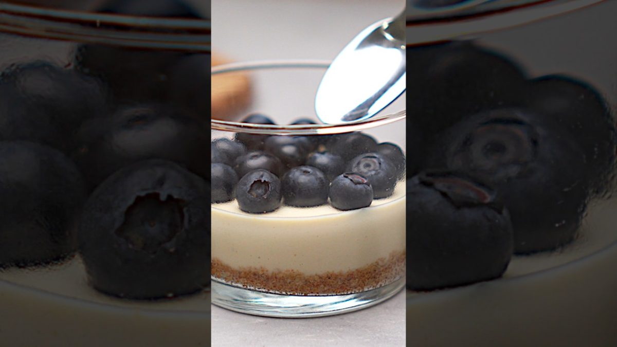 DELICIOSA TARTA DE QUESO VEGANA⎮EN VASO | ¡Sin horno!#recetasveganas #tartadequeso #cocinavegana