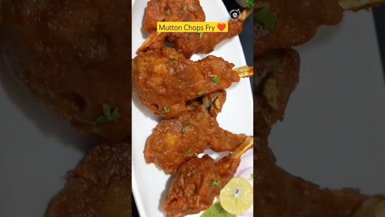 Mutton Chops Fry | Mutton Chaap Recipe | Bakra Eid Special Recipe |#trending #mutton #shorts #recipe