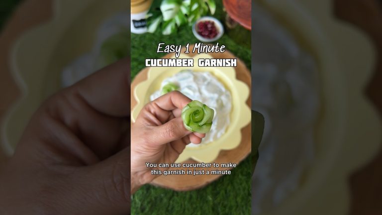 Easy 1 Minute Garnish Hack